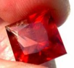 faceted blood red oregon sunstone