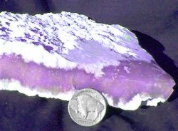 purfple chalcedony rough